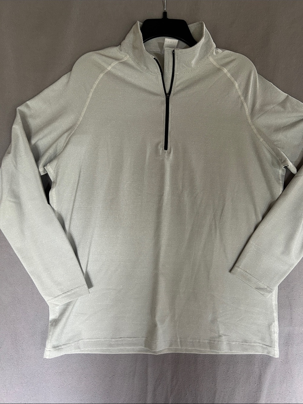 Zyia Light Gray Quarter-Zip Sweater - Boys XXL